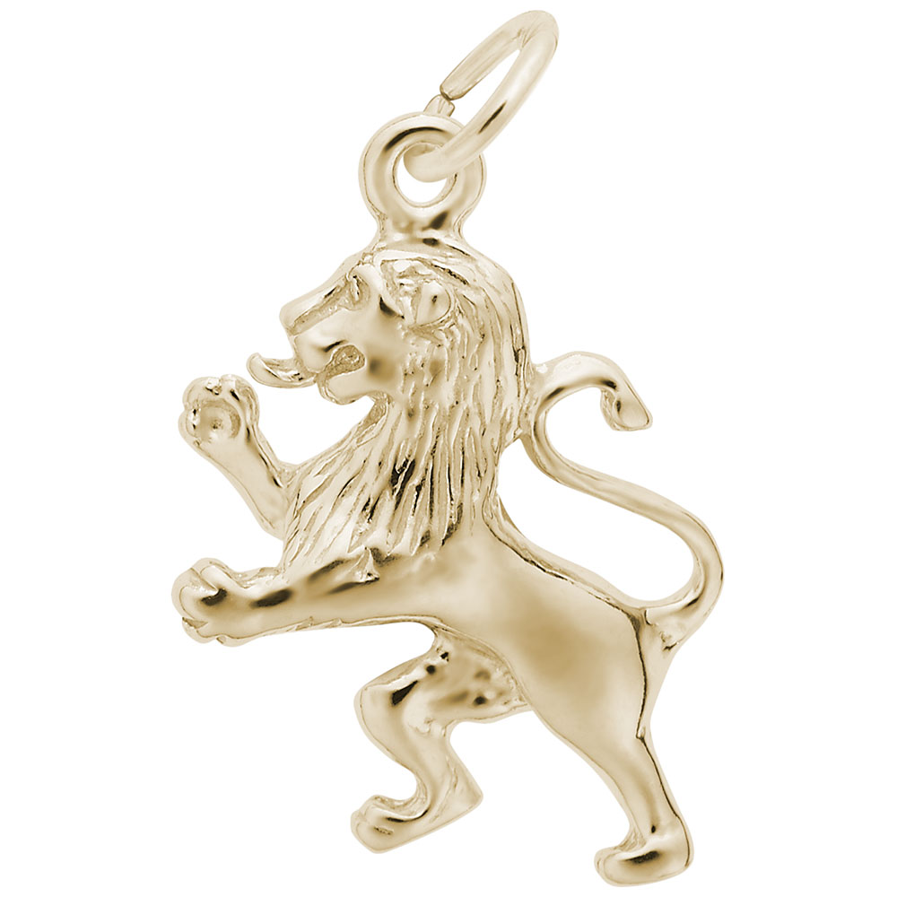 Ramped Lion Charm