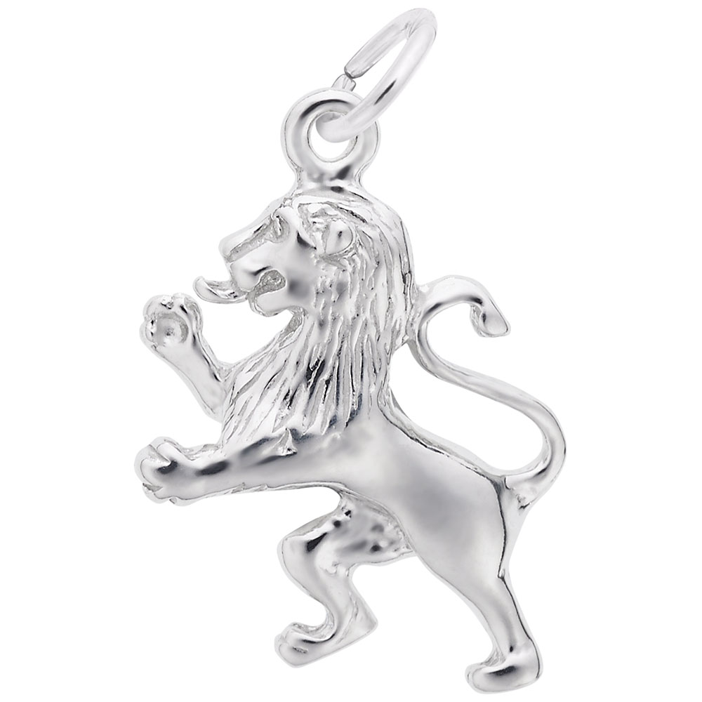 Ramped Lion Charm - Image 1