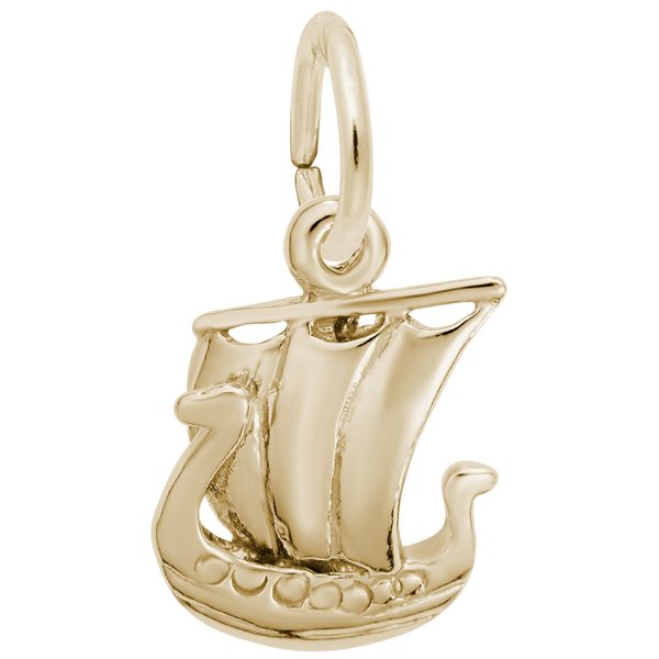 Viking Ship Charm
