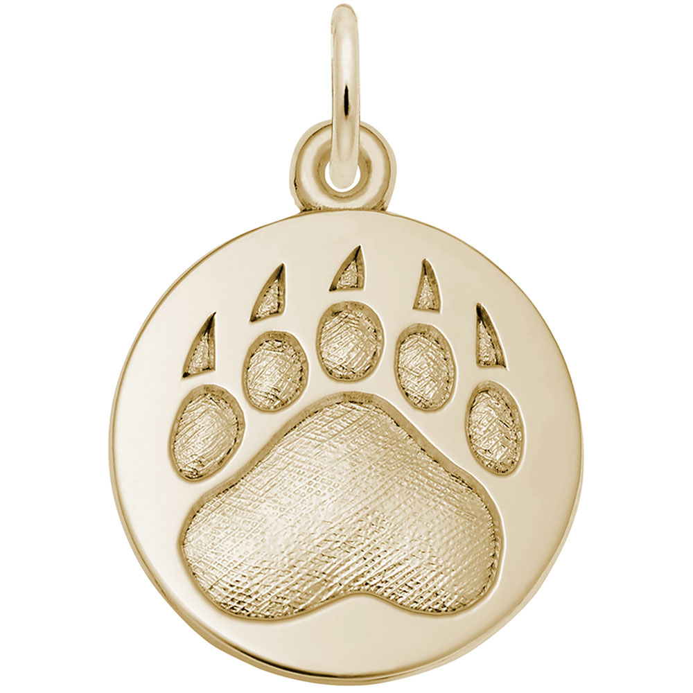 Whistler Bear Paw Print Charm - Image 1