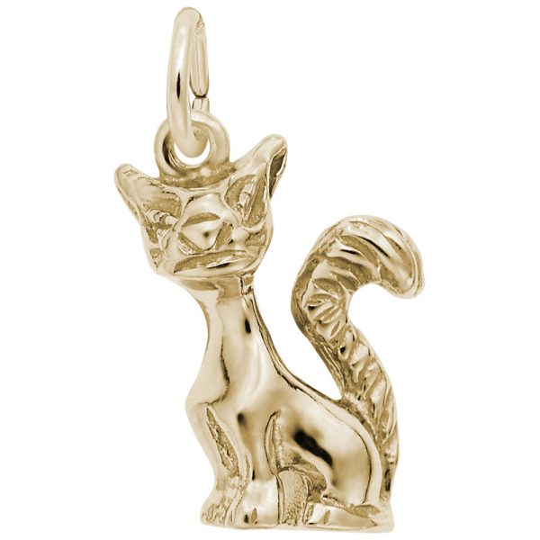 Long Tailed Cat Charm