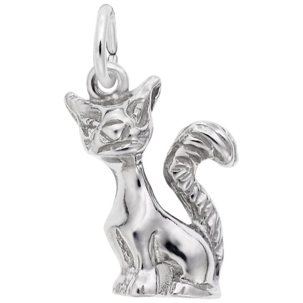 Long Tailed Cat Charm