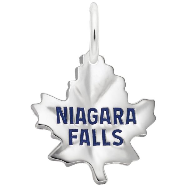 Niagara Falls Maple Leaf - Small Charm
