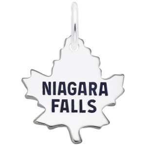 Niagara Falls Maple Leaf - Medium Charm