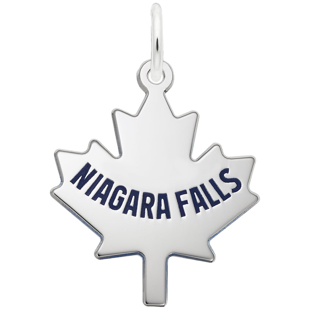 Niagara Falls Maple Leaf - Large Charm