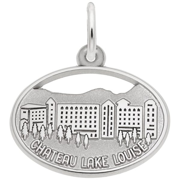 Chateau Lake Louise Oval Disc Charm