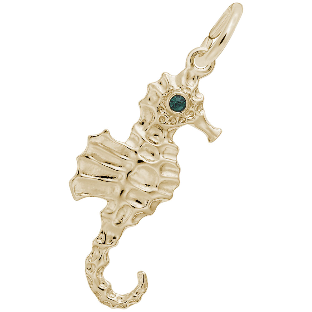 Seahorse with Stones Charm - Image 1