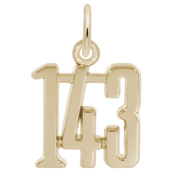 I Love You 1-4-3 Charm