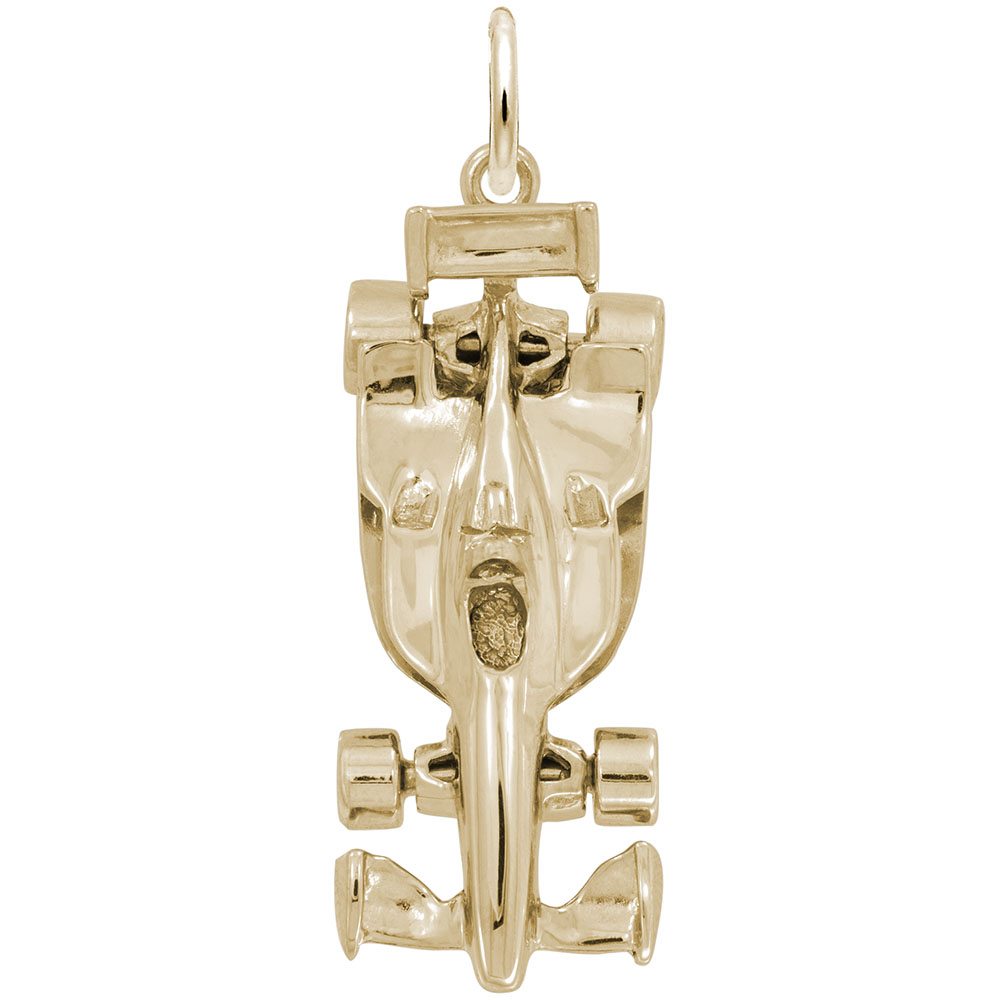Modern Open Wheel Race Car Charm - Image 1