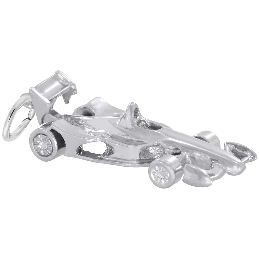 Modern Open Wheel Race Car Charm - Image 2