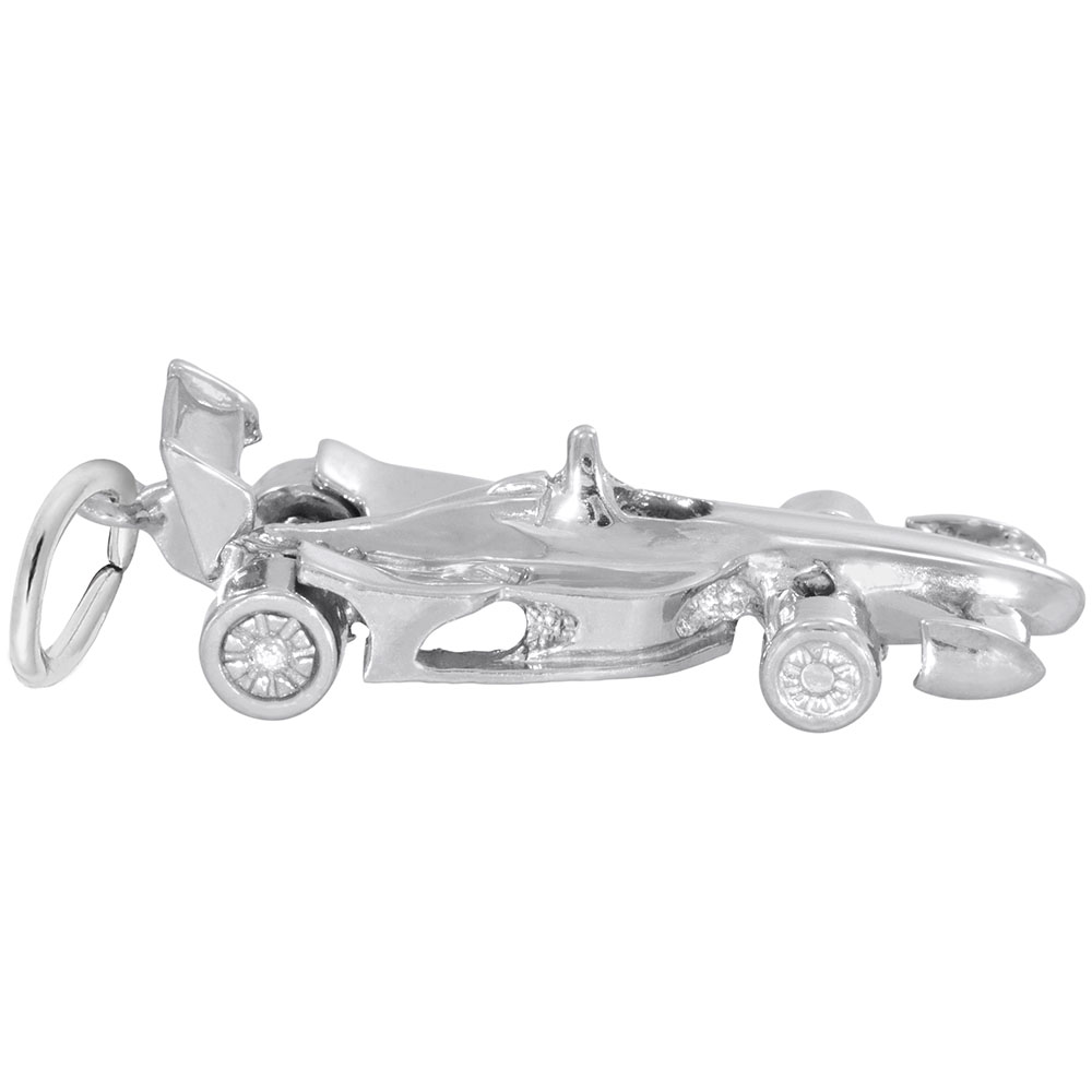 Modern Open Wheel Race Car Charm - Image 3