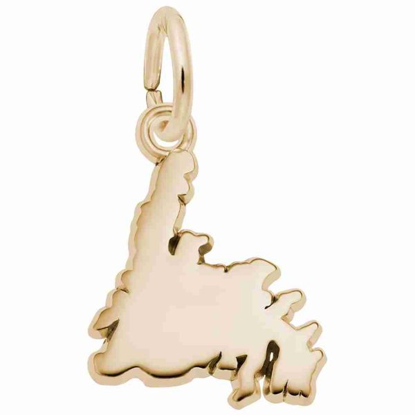 Newfoundland Map Charm
