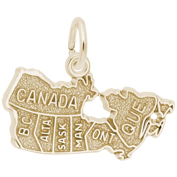 Canada Map Charm