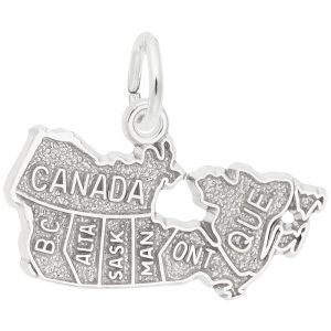 Canada Map Charm