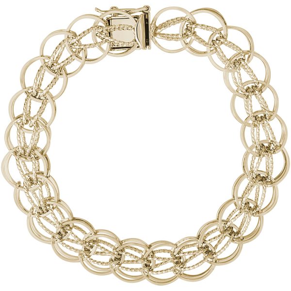 Round Fancy Link Classic Bracelet
