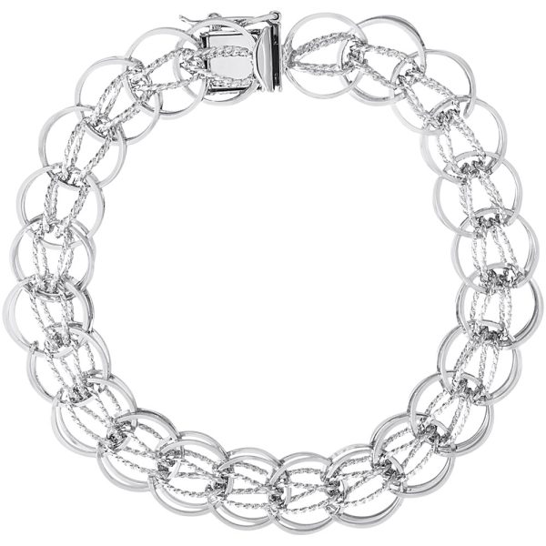 Round Fancy Link Classic Bracelet