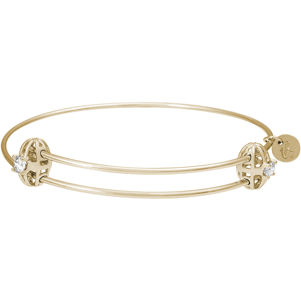 Graceful Bangle Bracelet - April - Image 1