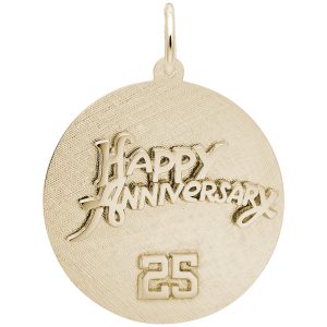 Twenty Fifth Anniversary Disc Charm