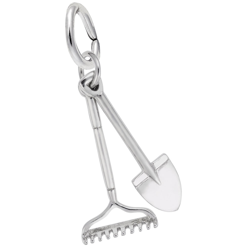 Rake & Shovel Charm - Image 1