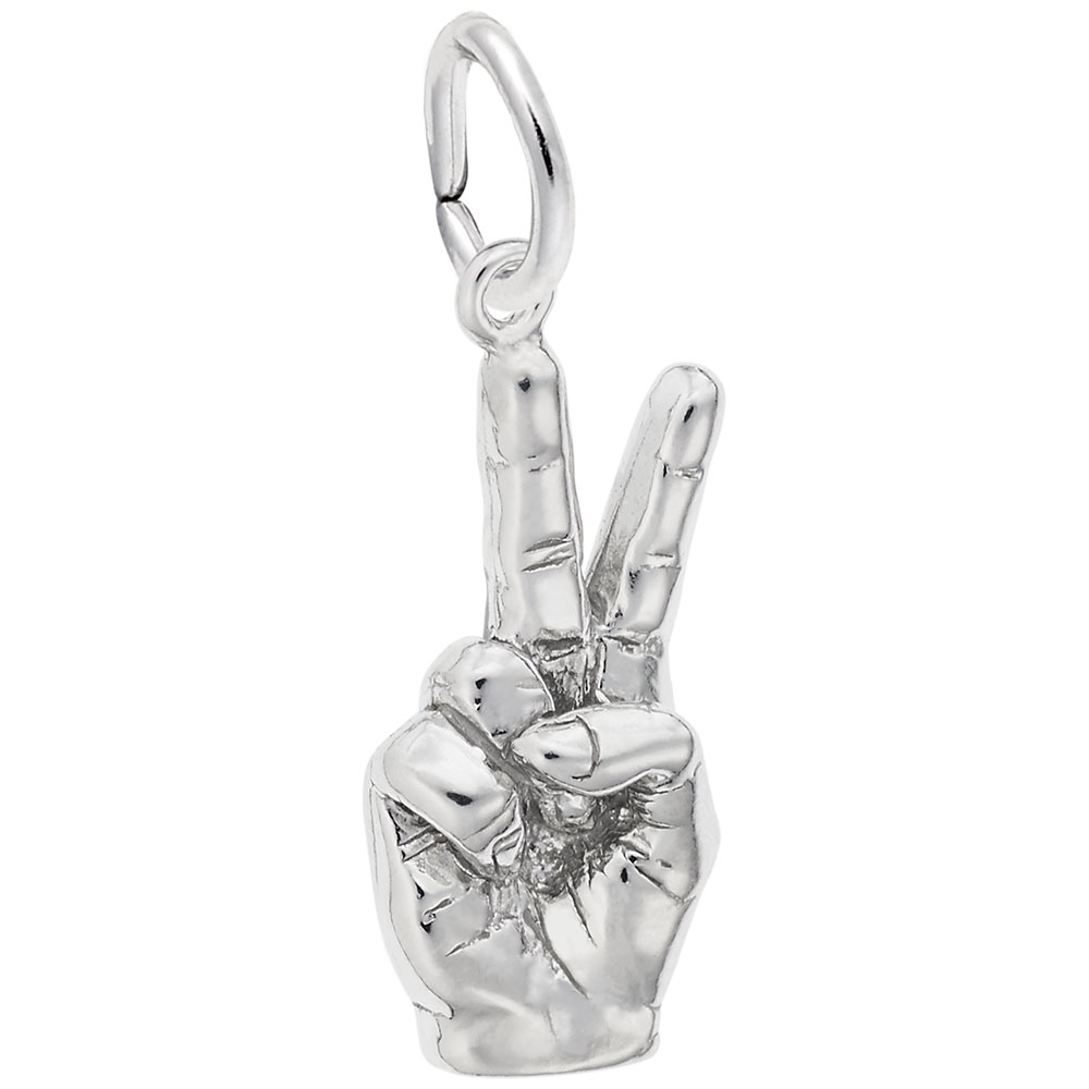 Hand Sign of Peace Charm