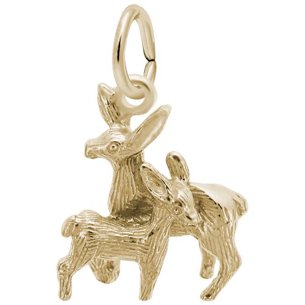 Deer Doe & Fawn Charm