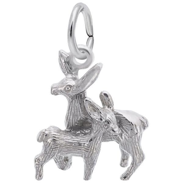 Deer Doe & Fawn Charm