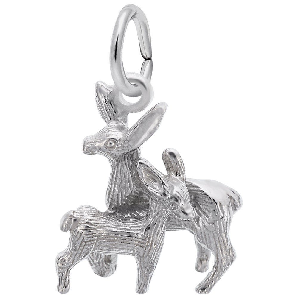 Deer Doe & Fawn Charm