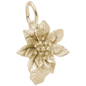 Poinsettia Flower Charm