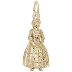 Colonial Woman Charm