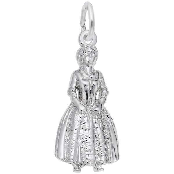 Colonial Woman Charm