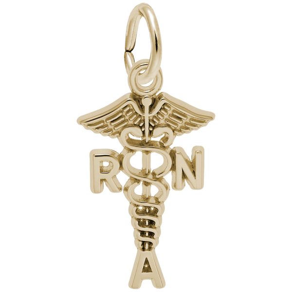 Registered Nursing Assistant Caduceus Charm