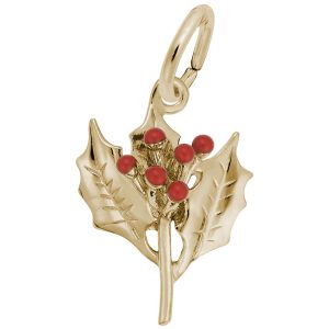 Christmas Holly Charm