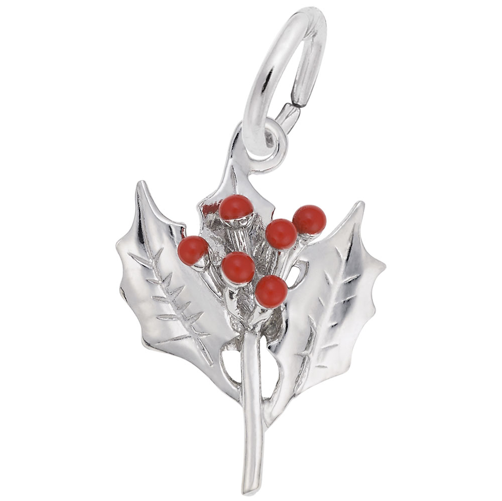 Christmas Holly Charm