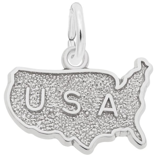 U.S.A Map Charm