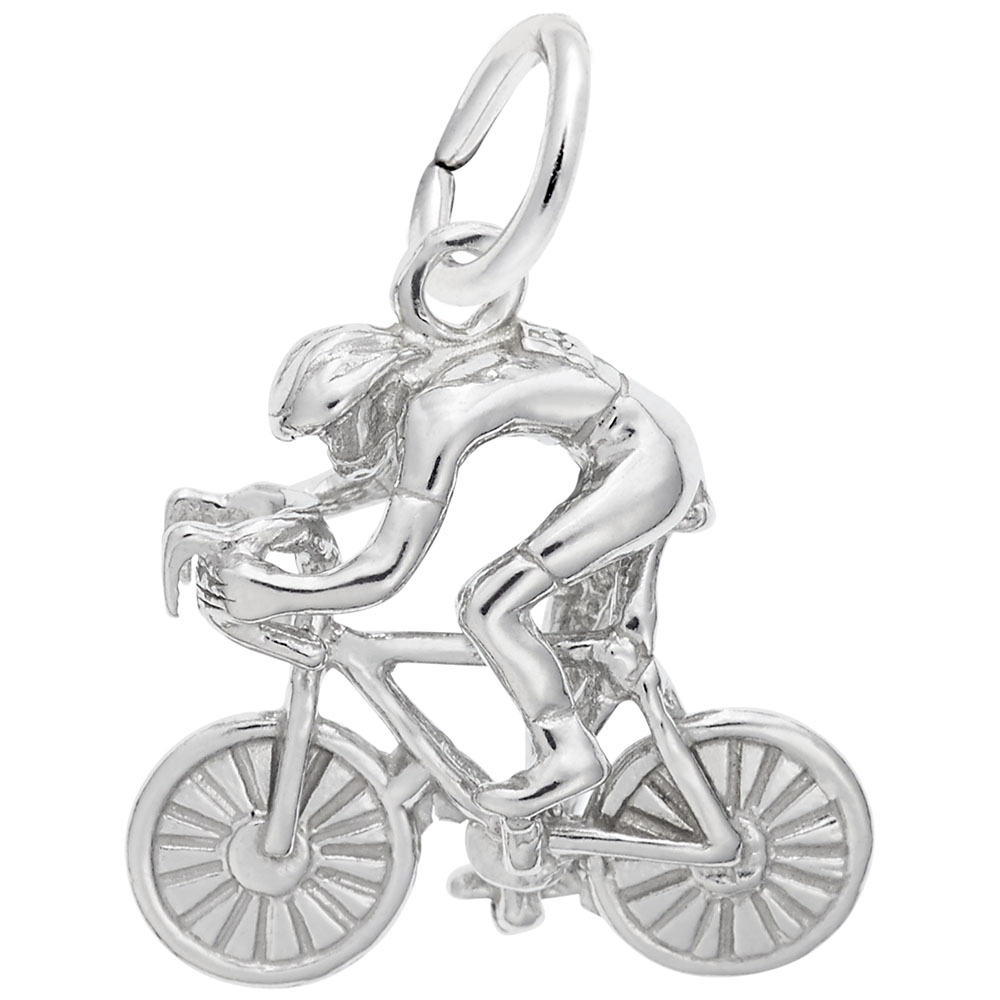 Racing Cyclist Charm