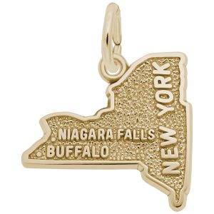 Western New York Map Charm