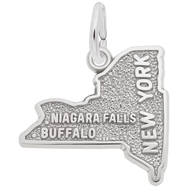 Western New York Map Charm