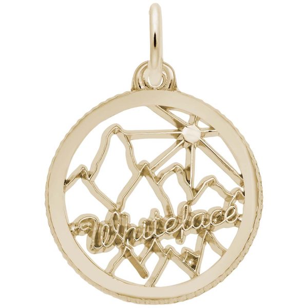 Whiteface Mountain Disc Charm