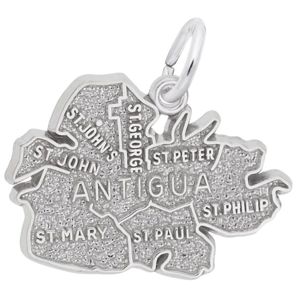 Antigua Cities Map Charm