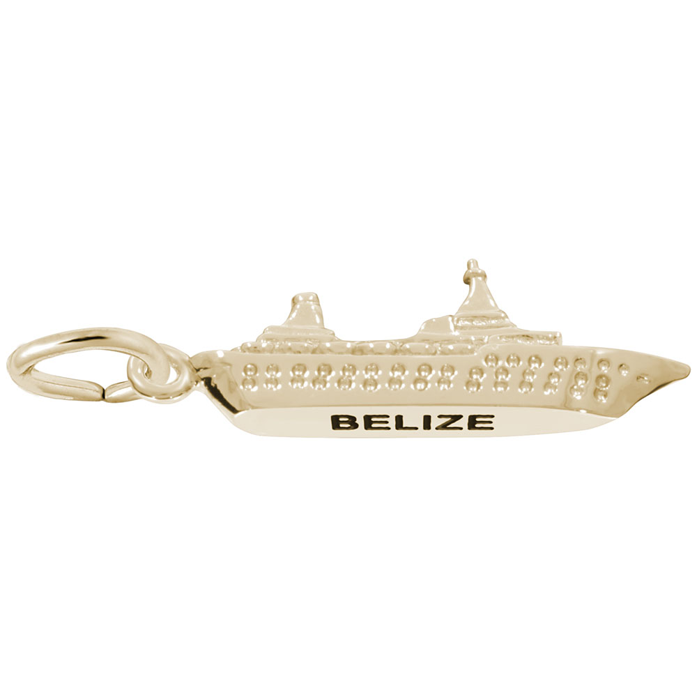 Belize Cruise Ship 3D Charm - Image 1