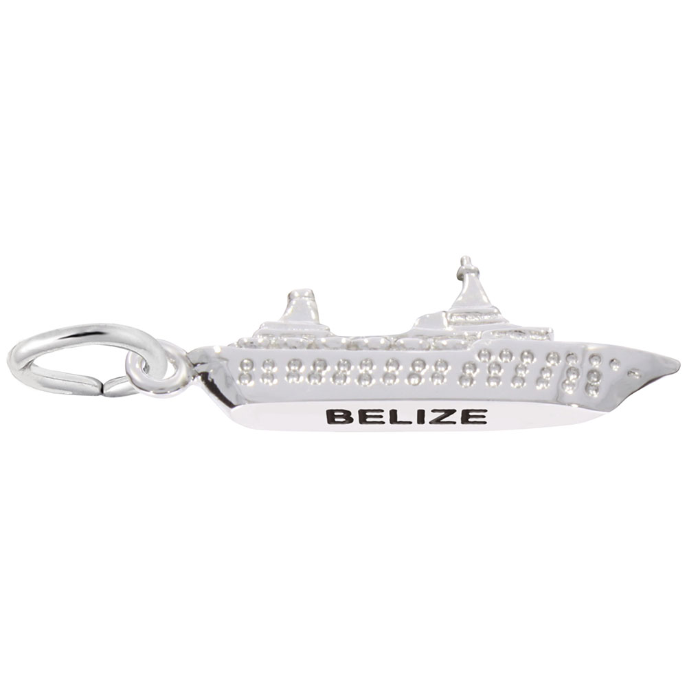 Belize Cruise Ship 3D Charm