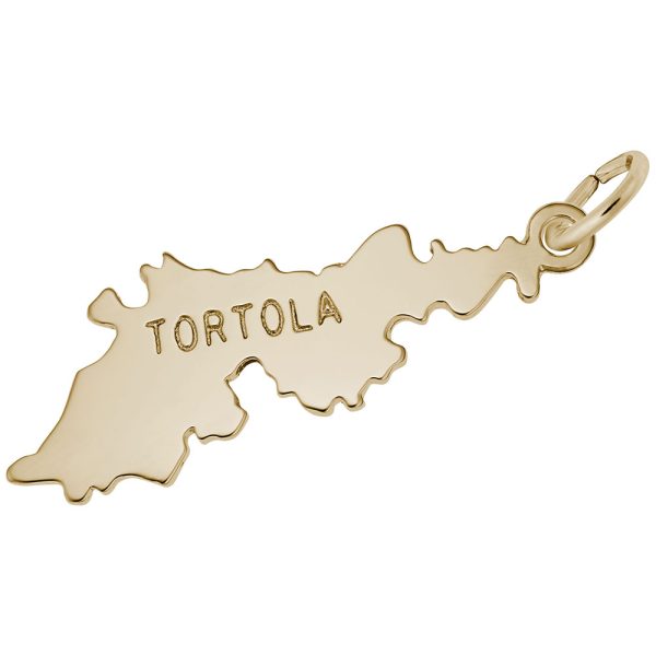 Tortola Map Charm