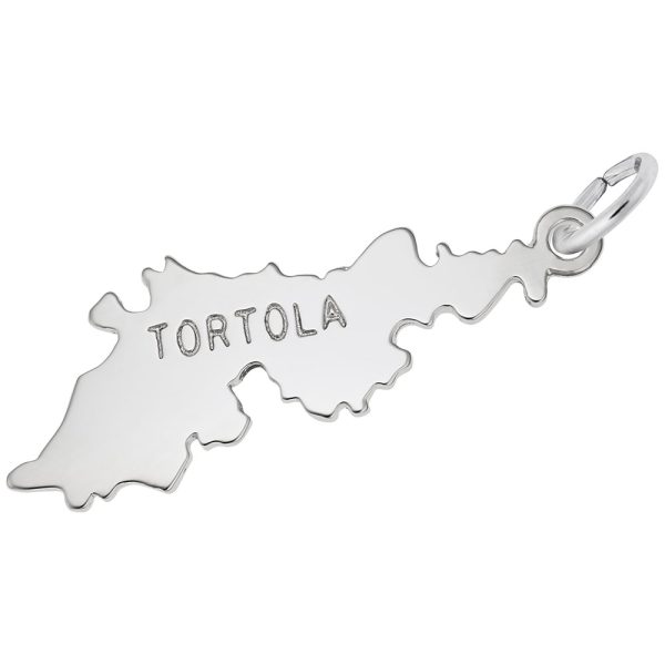 Tortola Map Charm