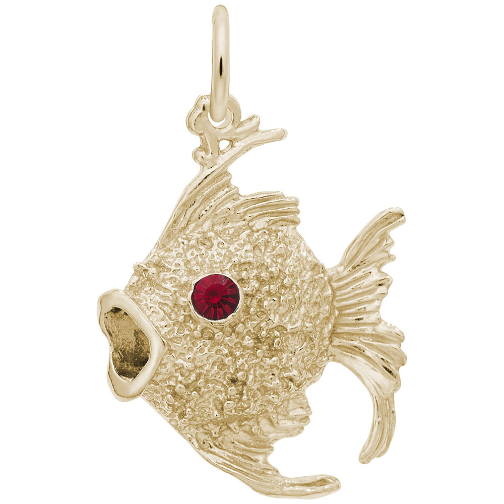 Angelfish with Stones Charm - Image 1