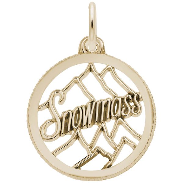 Snowmass Mountain Scene Charm