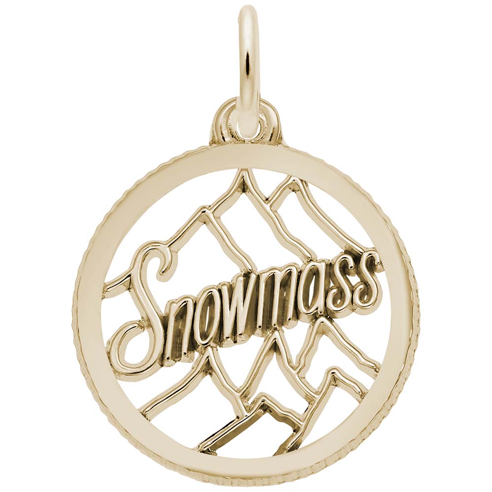 Snowmass Mountain Scene Charm - Image 1