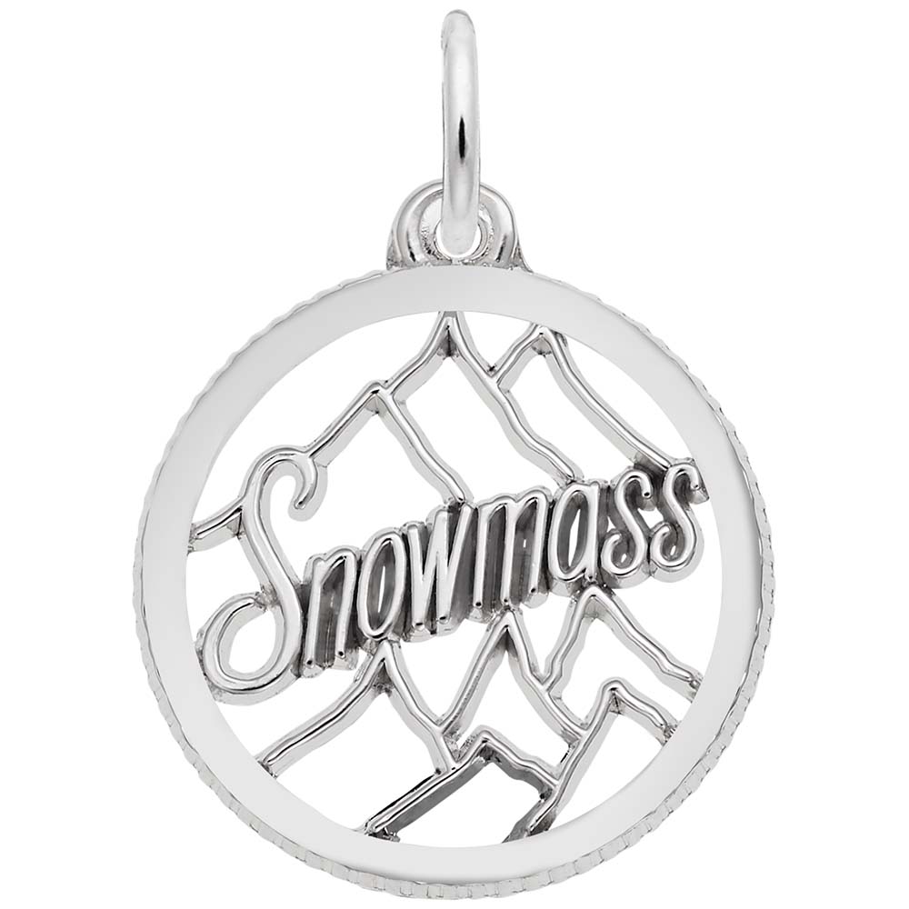 Snowmass Mountain Scene Charm