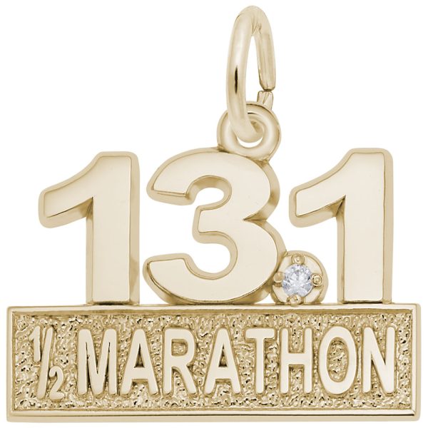 Marathon 13.1 W/White Spinel Charm