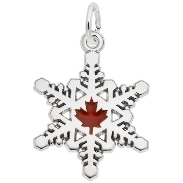 Canadian Snowflake Charm
