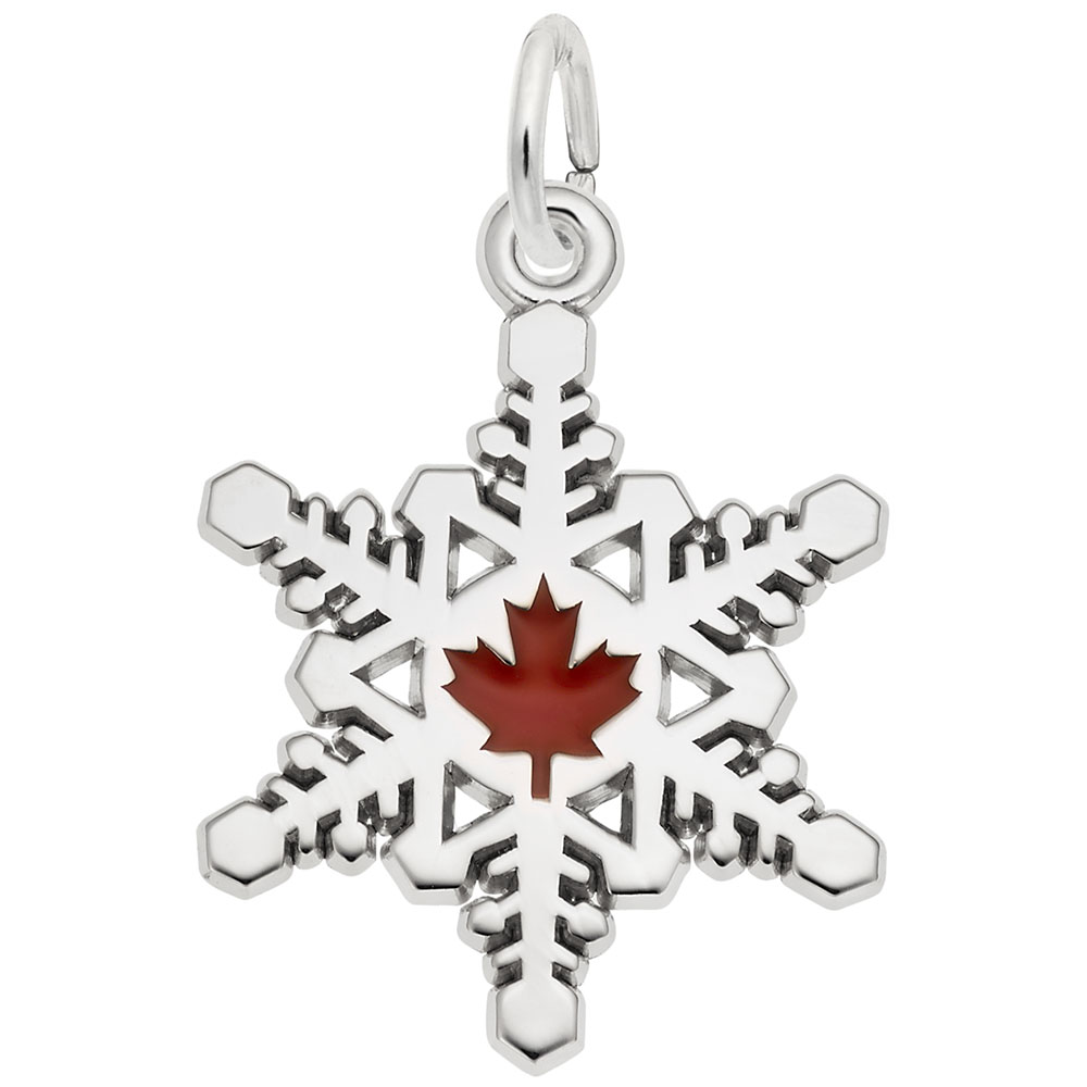 Canadian Snowflake Charm - Image 1